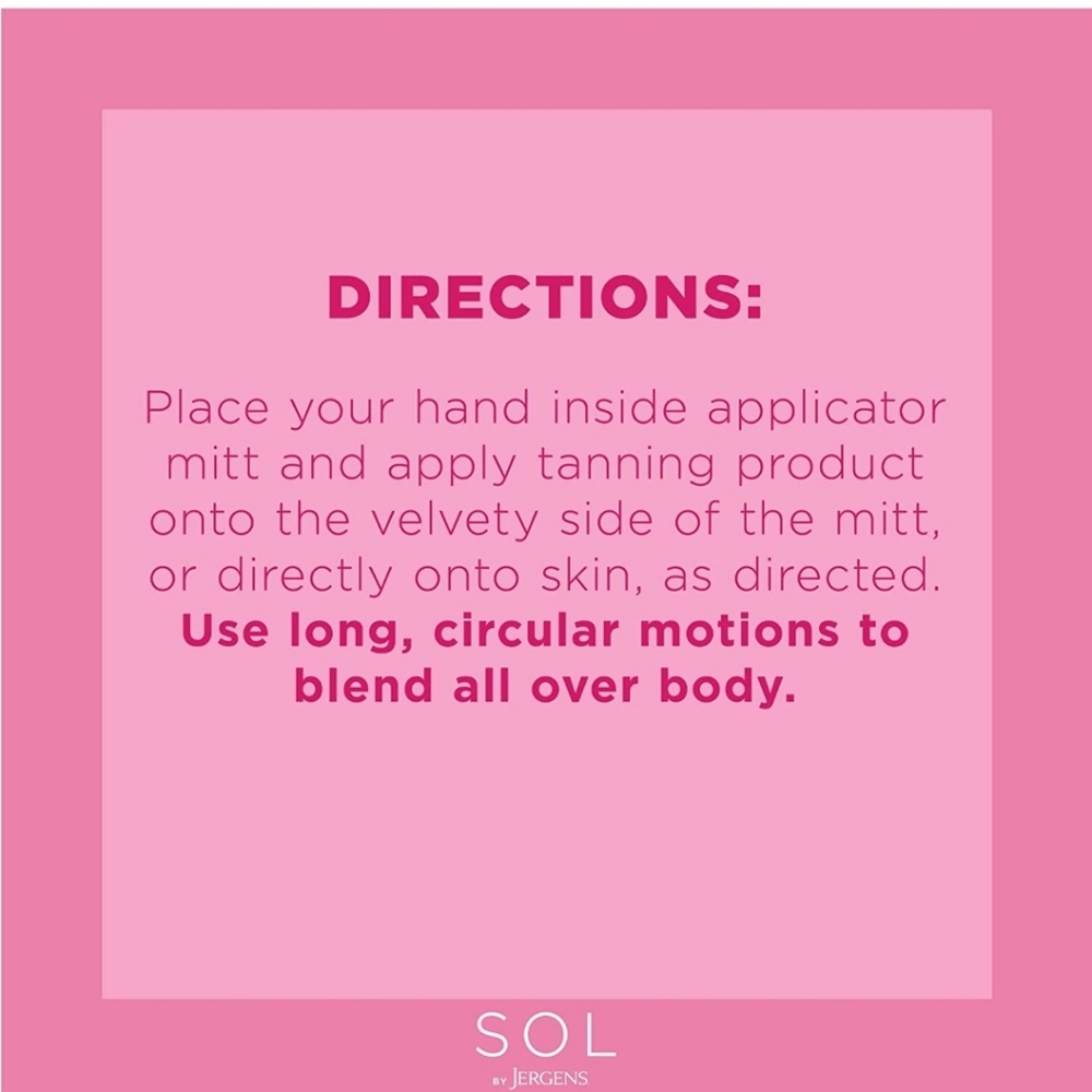 Sol by Jergens Sunless Tanning Mousse & Mitt (NEW) - Picture 8 of 9
